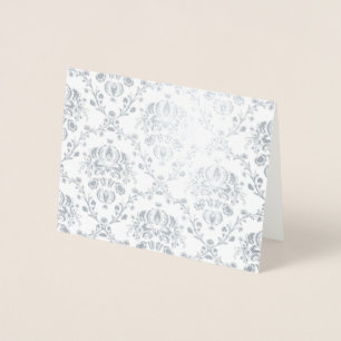 Silver Damask Folie Kaarten