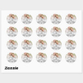 Silver Damask Foto 25e Jubileum Sticker (Vel)