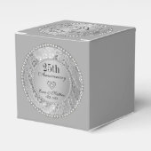 Silver Damask-Jubileum Bedankdoosjes (Voorkant Zijde)