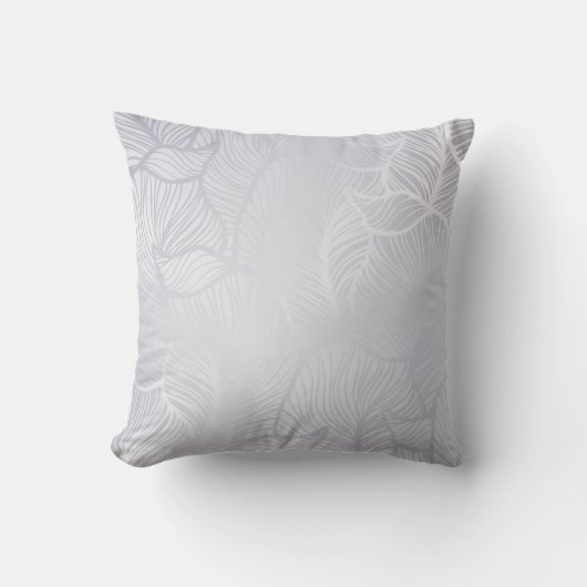 Silver  Damask Kussen (Voorkant)