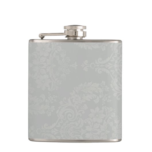 Silver Damask Lady Hip Flask Heupfles (Voorkant)