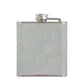 Silver Damask Lady Hip Flask Heupfles (Achterkant)