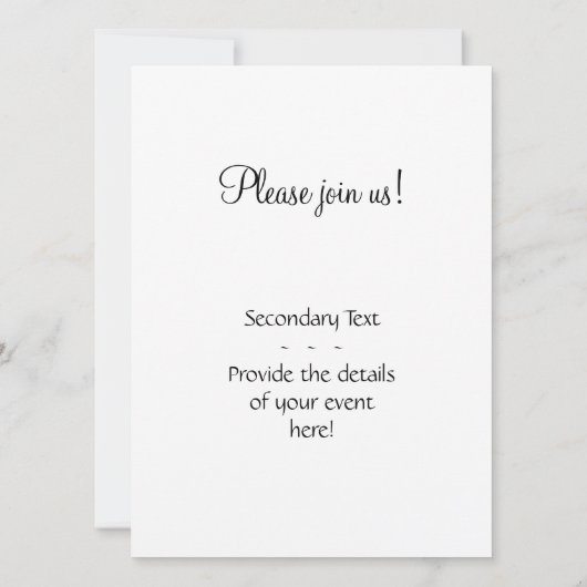 Silver Damask op Blue met Stripes en Monogram Kaart (Achterkant)