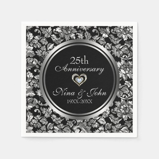 Silver Damask Servet (Voorkant)