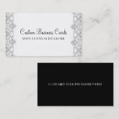 Silver Damask Visitekaartje (Voorkant / Achterkant)