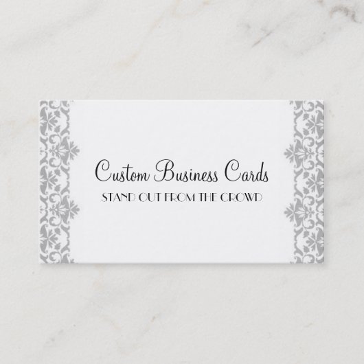 Silver Damask Visitekaartje (Voorkant)