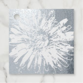 Silver Dandelion Print Bedankjes Labels (Voorkant)