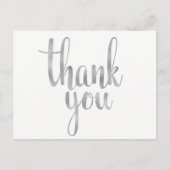 Silver dank u briefkaarten, folie briefkaart (Voorkant)