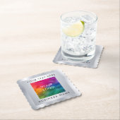 Silver de Douane van de Sjabloon van de Blik voegt Kartonnen Onderzetters (Insitu)