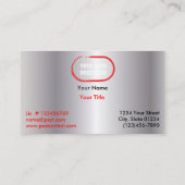 Silver Dead Roach Pest Service 2 Sided Visitekaartje (Achterkant)