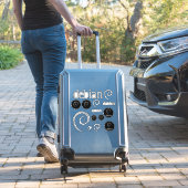 Silver Debian Linux Logos Sticker (Koffer Insitu)