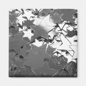 Silver Decorative Stars Magneet (Voorkant)
