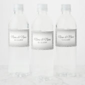 Silver Decorative Water Flacon Label Waterfles Etiket (Flessen)