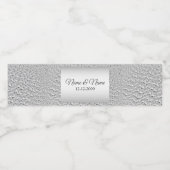 Silver Decorative Water Flacon Label Waterfles Etiket (Enkel label)