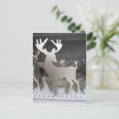 Silver Deer Briefkaart (Staand voorkant)