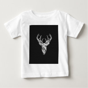 Silver Deer Buck op koolstofvezelstijldecor