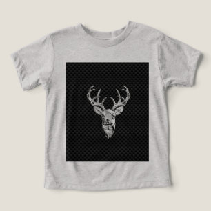 Silver Deer Buck op koolstofvezelstijldecor