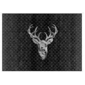 Silver Deer Design op koolstofvezel Snijplank (Voorkant)