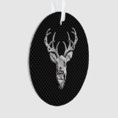 Silver Deer op het decor van de koolstofvezelstijl Ornament (voorkant)