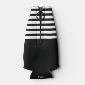 Silver Derby Race Horse Black White Stripes Flesjeskoeler (Achterkant)