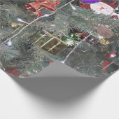 Silver Design-kerstboomdecoratie Cadeaupapier (Hoek)
