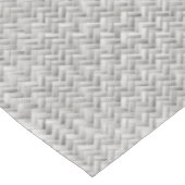 Silver Diagonal Basket Weave Geometric Pattern Tafelkleed (Gekanteld)