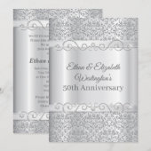 Silver Diamond 50e Jubileum Kaart (Voorkant / Achterkant)