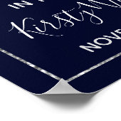 Silver Diamond Confetti & Tiara Poster (Hoek)