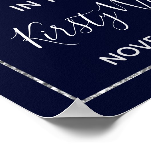 Silver Diamond Confetti & Tiara Poster (Hoek)