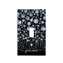 Silver Diamond Glitter Bling Strass