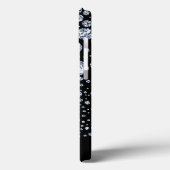 Silver Diamond Glitter Bling Strass Case-Mate iPhone Case (Achterkant / Links)