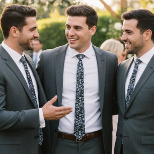 Silver Diamond Glitter Bling Strass Stropdas