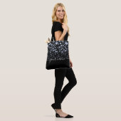 Silver Diamond Glitter Bling Strass Tote Bag (Op model)