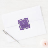 Silver Diamond Jeweled Elegant Wedding Sticker (Envelop)