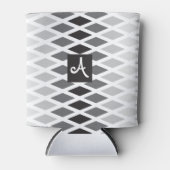 Silver Diamond Ombre Monogram Blikjeskoeler (Voorkant)