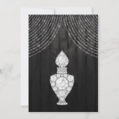 Silver Diamond Perfume Fles Sweet Sixteen Bedankkaart (Achterkant)