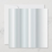 Silver Diamond & Red Flower Elegant Wedding Kaart (Achterkant)