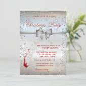 Silver Diamond, Red Glass, feestfeest Kaart (Staand voorkant)