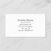 Silver Diamond Ring Wedding Planner - Aangepast Visitekaartje (Achterkant)