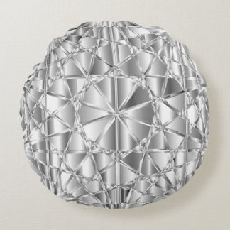 Silver Diamond Rond Kussen