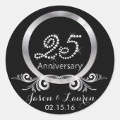Silver Diamonds 25e Jubileum Stickers (Voorkant)
