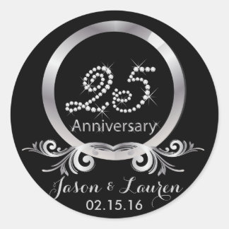 Silver Diamonds 25e Jubileum Stickers