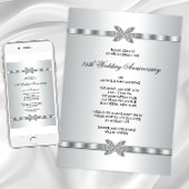 Silver Diamonds 25th Jubileum Party Kaart