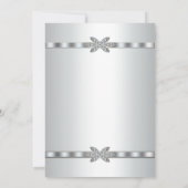 Silver Diamonds 25th Jubileum Party Kaart (Achterkant)