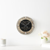 Silver Diamonds Bruiloft Jubileum Ronde Klok (Huis)