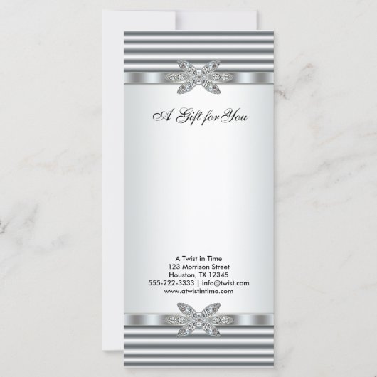 Silver Diamonds Business Cadeaubonnen (Voorkant)