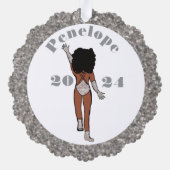 Silver & Diamonds Dancer Ornament Kaart A (Achterkant)