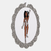 Silver & Diamonds Dancer Ornament Kaart A (Rechts)