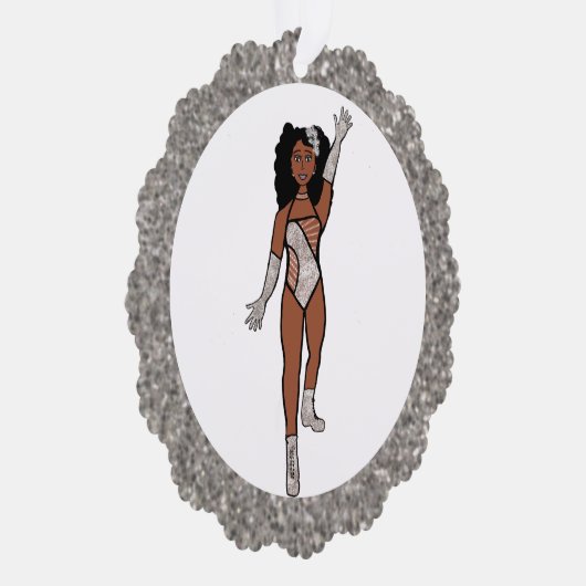 Silver & Diamonds Dancer Ornament Kaart A (Rechts)