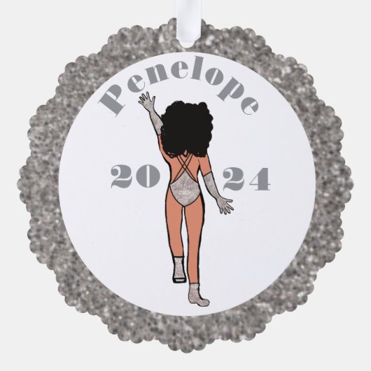 Silver & Diamonds Dancer Ornament Kaart B (Achterkant)